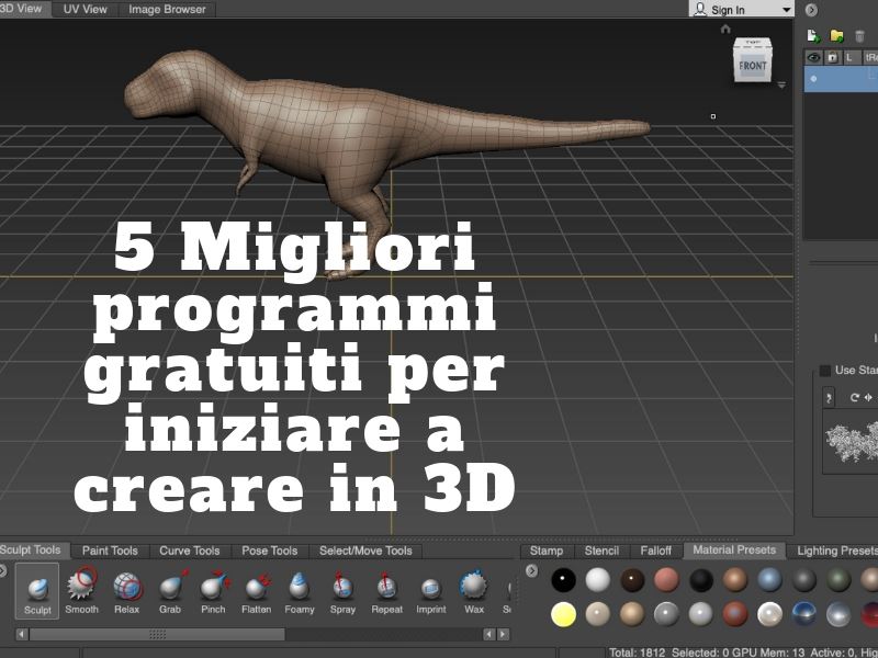 5 migliori programmi gratuiti per iniziare a creare in 3D