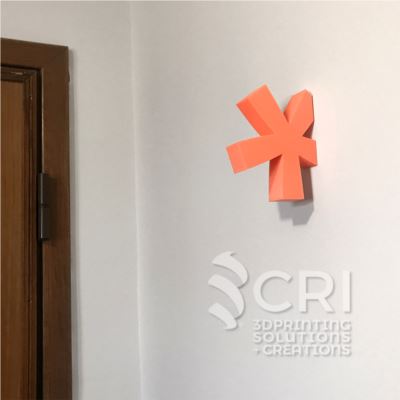 Simboli 3D decorazioni da parete in stampa 3d