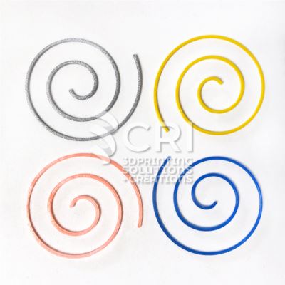 Orecchini Filo Spirale in stampa 3d