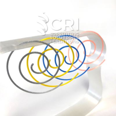 Orecchini Filo Spirale in stampa 3d