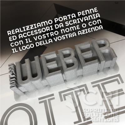 Portapenne personalizzato con nome 3D in stampa 3d