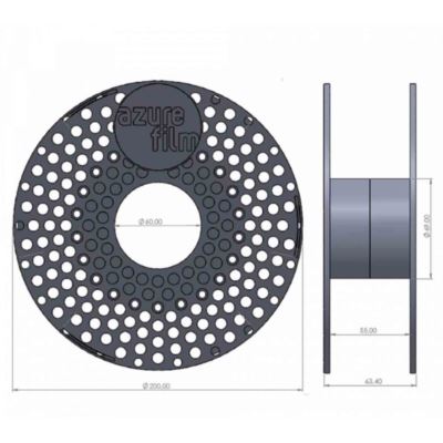 PLA Original Navy Blue- 1kg - 1,75 mm - AzureFilm  in stampa 3d