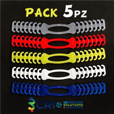 PACK 4+1 MASK STRAP PRO Estensione per Mascherine in stampa 3d