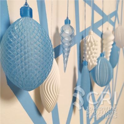 Set Palline decorative 3D  in stampa 3d