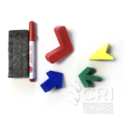 Set 4 calamite colorate Crazy Arrows stampa 3d