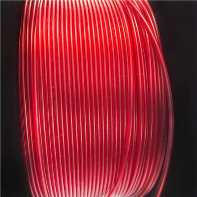 PET-G ROSSO TRASPARENTE - 1 KG in stampa 3d