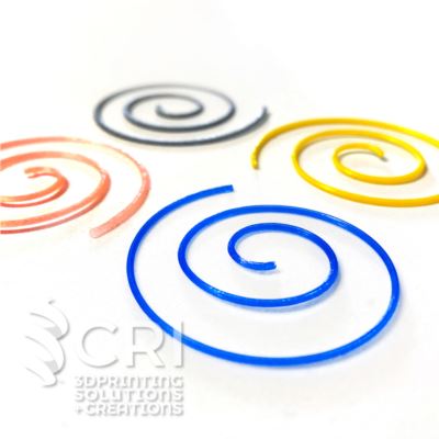 Orecchini Filo Spirale stampa 3d