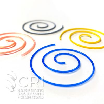 Orecchini Filo Spirale in stampa 3d