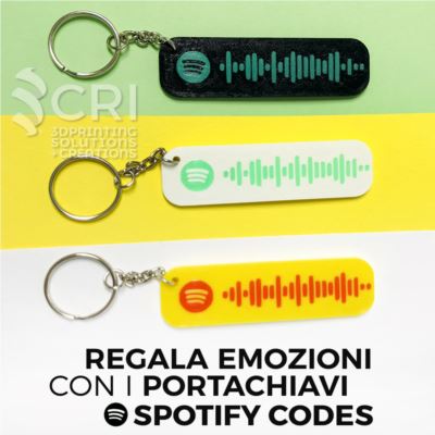 Portachiavi Spotify Codes in stampa 3d