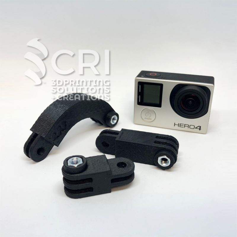 Attacco GoPro dritto 4cm in stampa 3d