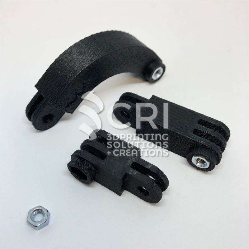 Attacco GoPro dritto 4cm in stampa 3d