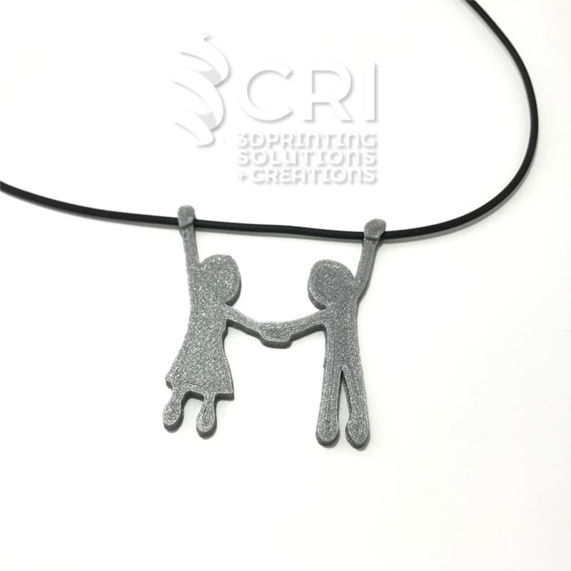 Collana Couple in stampa 3d
