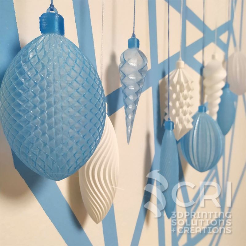 Set Palline decorative 3D  in stampa 3d