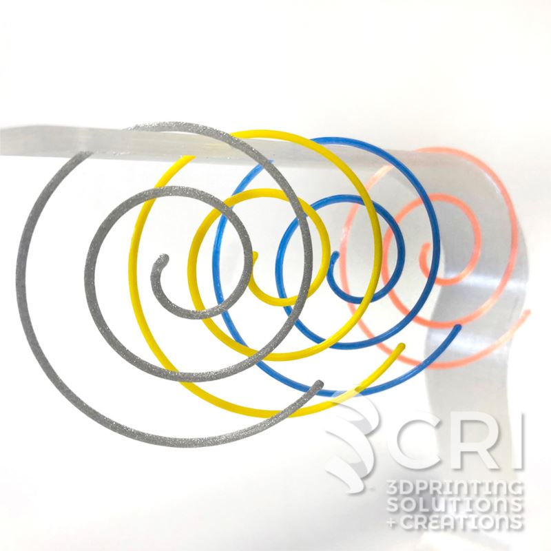 Orecchini Filo Spirale in stampa 3d