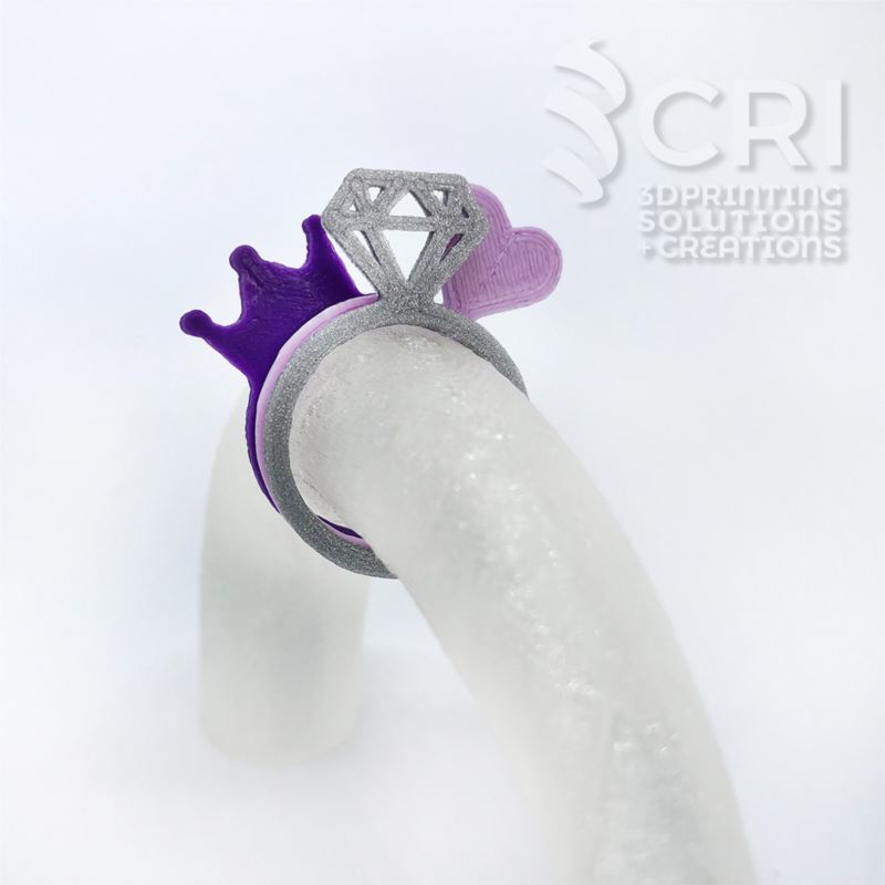 Oggetti Stampa 3D: Set Anelli Princess